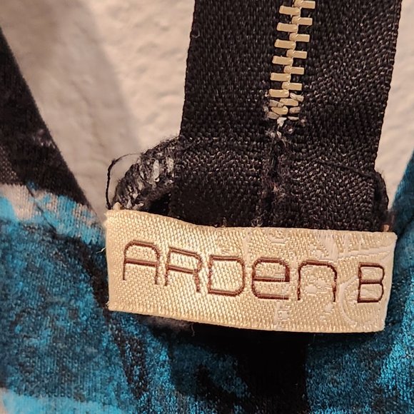 Vintage Y2K Arden B Floral and Striped Zipper Back XS Tank Top - Picture 7 of 7